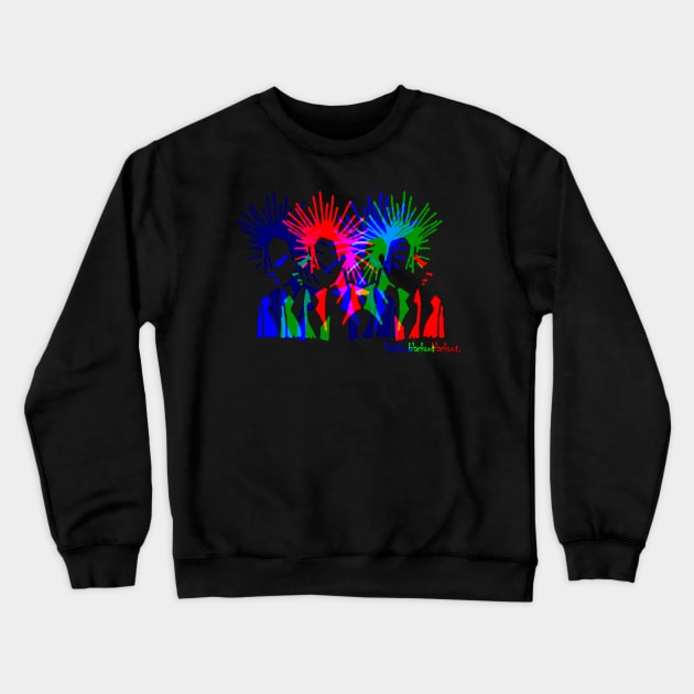 Punk Street Disco by Blackout Design Crewneck Sweatshirt by Blackout Design
